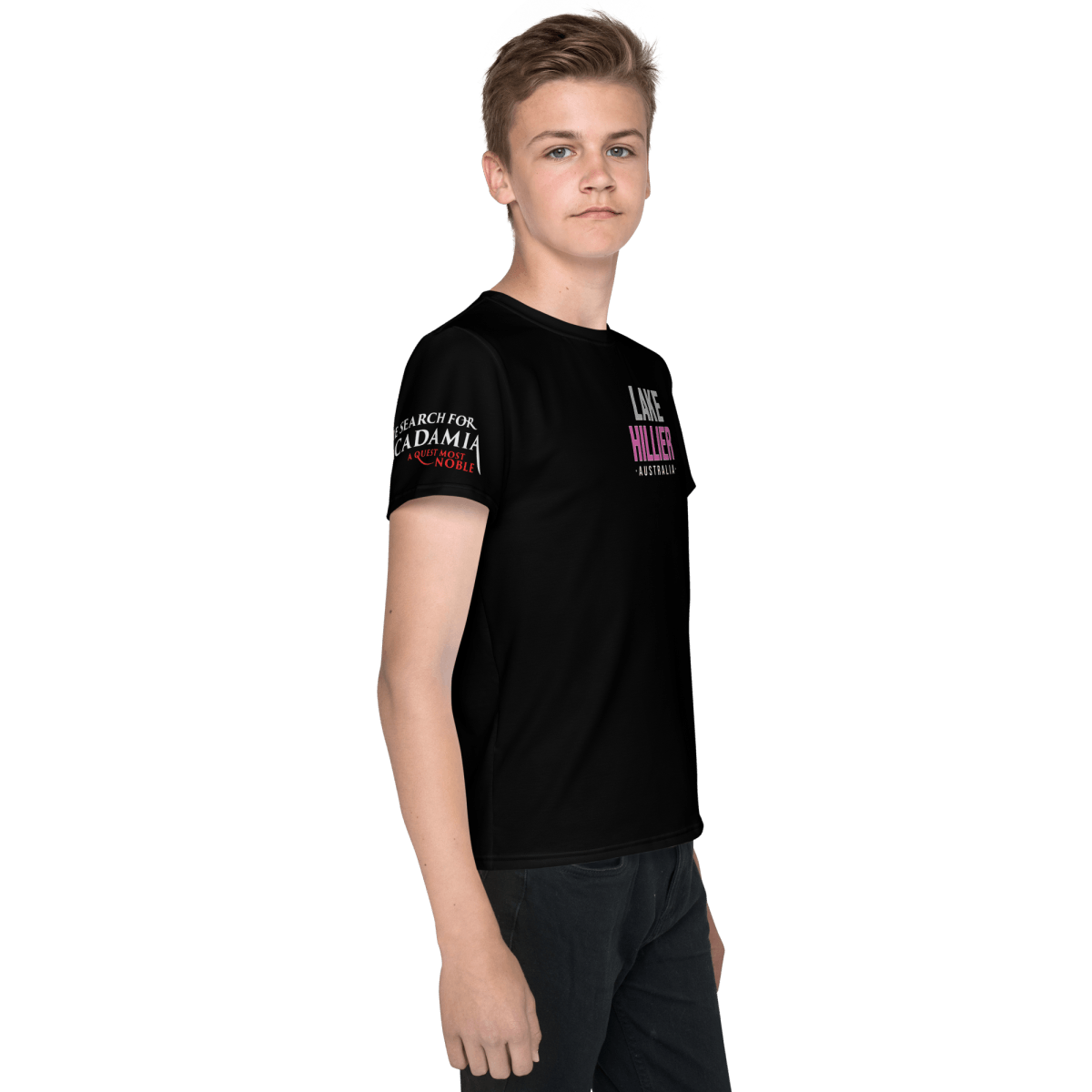 Pink Lake Youth Crew Neck T-shirt - RG Halleck